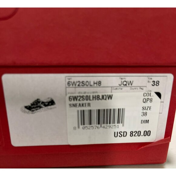 Valentino $820 Floral Tapestry Bay by Bay Lace-Up Sneakers NEW Sz 38 US 8 - Picture 9 of 10